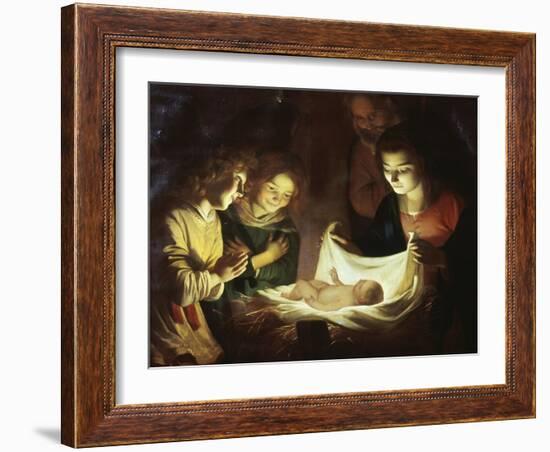 The Adoration-Gerrit van Honthorst-Framed Giclee Print