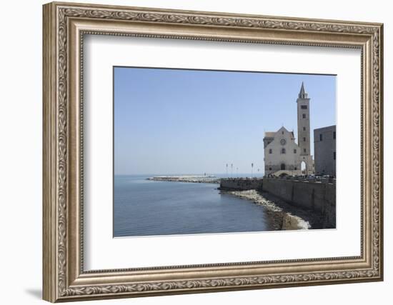 The Adriatic Sea, Harbour Wall and Cathedral of St. Nicholas the Pilgrim (San Nicola Pellegrino)-Stuart Forster-Framed Photographic Print