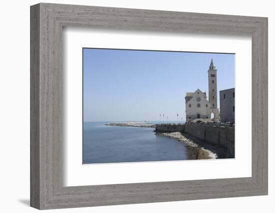 The Adriatic Sea, Harbour Wall and Cathedral of St. Nicholas the Pilgrim (San Nicola Pellegrino)-Stuart Forster-Framed Photographic Print