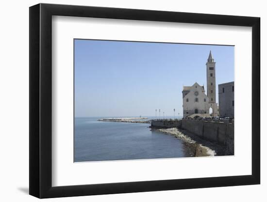 The Adriatic Sea, Harbour Wall and Cathedral of St. Nicholas the Pilgrim (San Nicola Pellegrino)-Stuart Forster-Framed Photographic Print