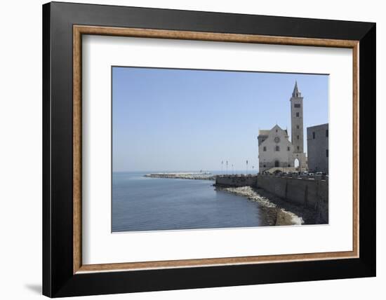 The Adriatic Sea, Harbour Wall and Cathedral of St. Nicholas the Pilgrim (San Nicola Pellegrino)-Stuart Forster-Framed Photographic Print
