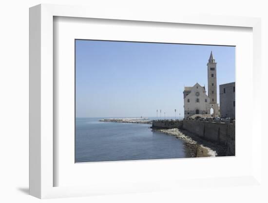 The Adriatic Sea, Harbour Wall and Cathedral of St. Nicholas the Pilgrim (San Nicola Pellegrino)-Stuart Forster-Framed Photographic Print