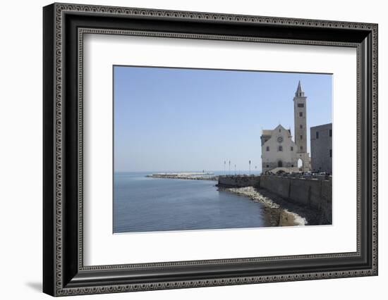 The Adriatic Sea, Harbour Wall and Cathedral of St. Nicholas the Pilgrim (San Nicola Pellegrino)-Stuart Forster-Framed Photographic Print