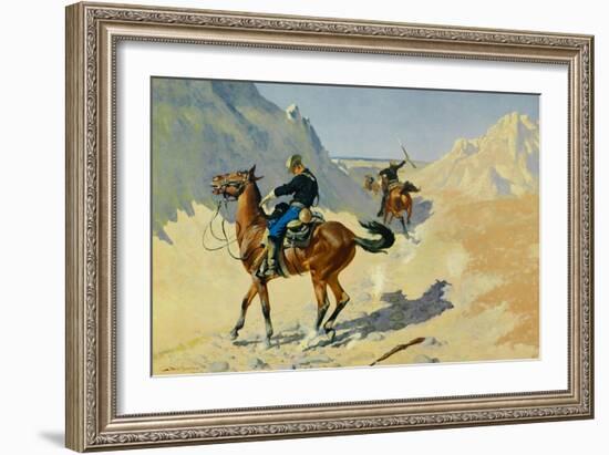 The Advance Guard, 1890-Frederic Sackrider Remington-Framed Art Print