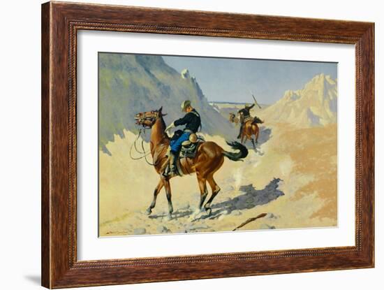 The Advance Guard, 1890-Frederic Sackrider Remington-Framed Art Print