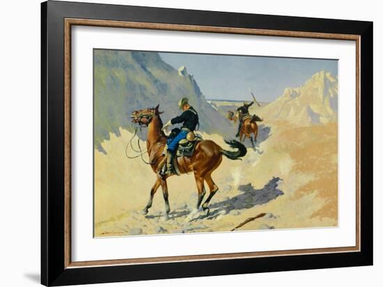 The Advance Guard, 1890-Frederic Sackrider Remington-Framed Art Print