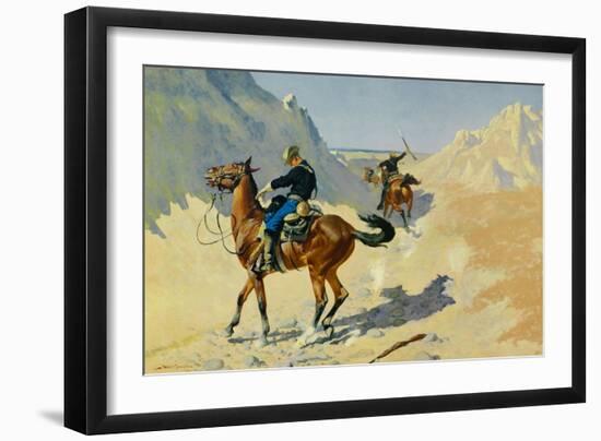 The Advance Guard, 1890-Frederic Sackrider Remington-Framed Art Print