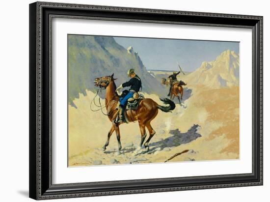 The Advance Guard, 1890-Frederic Sackrider Remington-Framed Art Print