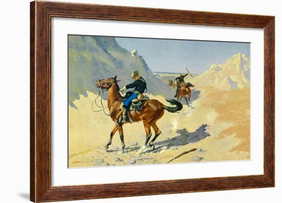 The Advance Guard-Frederic Sackrider Remington-Framed Art Print