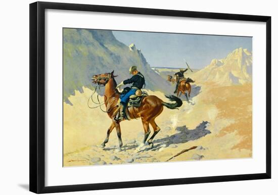 The Advance Guard-Frederic Sackrider Remington-Framed Art Print