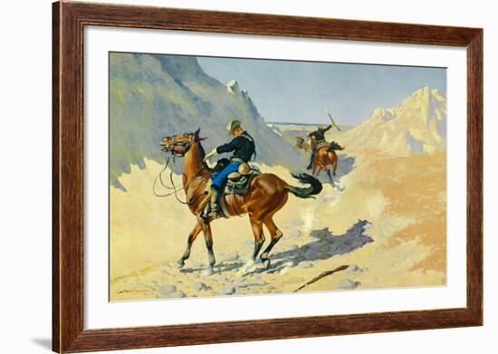 The Advance Guard-Frederic Sackrider Remington-Framed Art Print