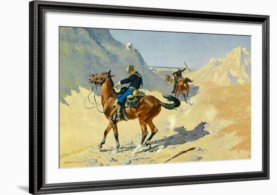 The Advance Guard-Frederic Sackrider Remington-Framed Art Print