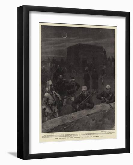 The Advance in the Soudan, an Alarm at Gulbab Post-Frank Dadd-Framed Giclee Print