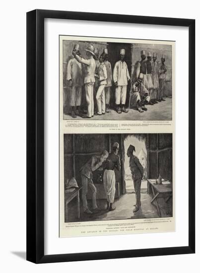 The Advance in the Soudan, the Field Hospital at Merawi-Joseph Nash-Framed Giclee Print