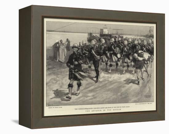 The Advance in the Soudan-Frank Craig-Framed Premier Image Canvas