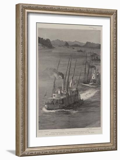 The Advance on Dongola, the Sirdar's Flotilla on the Nile-William Lionel Wyllie-Framed Giclee Print