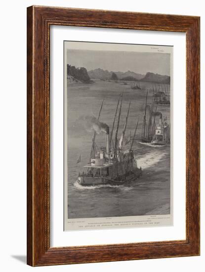 The Advance on Dongola, the Sirdar's Flotilla on the Nile-William Lionel Wyllie-Framed Giclee Print