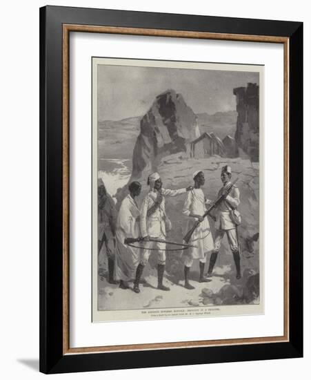 The Advance Towards Dongola, Bringing in a Prisoner-null-Framed Premium Giclee Print