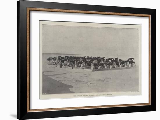 The Advance Towards Dongola, Cavalry Horses Picketed-null-Framed Giclee Print