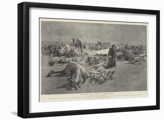 The Advance Towards Dongola, Halt! Who Goes There?-Charles Auguste Loye-Framed Giclee Print