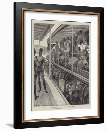 The Advance Towards Dongola, the Troop-Deck of a Nile Steamer-William Heysham Overend-Framed Giclee Print