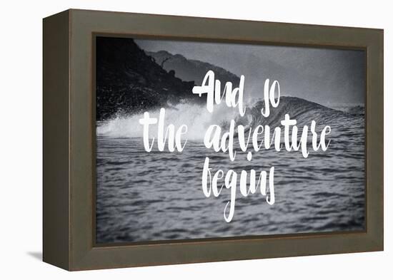 The Adventure Begins-Lila Fe-Framed Stretched Canvas