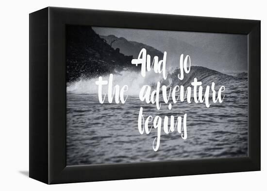 The Adventure Begins-Lila Fe-Framed Stretched Canvas