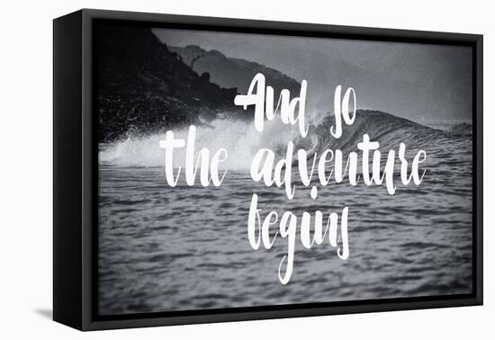 The Adventure Begins-Lila Fe-Framed Stretched Canvas