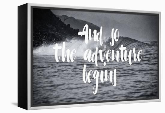 The Adventure Begins-Lila Fe-Framed Stretched Canvas