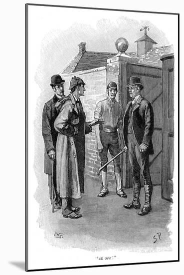 The Adventure of Silver Blaze, Holmes Questioning a Suspect-Sidney E Paget-Mounted Giclee Print