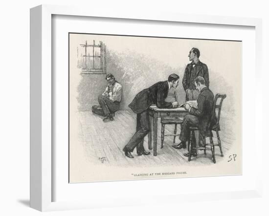 The Adventure of the Stockbroker's Clerk-Sidney Paget-Framed Art Print