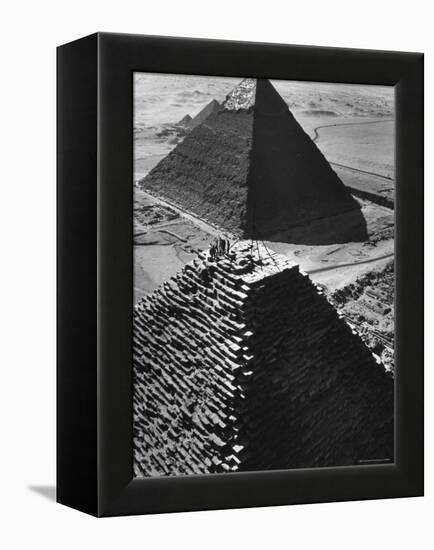 The Adventures Club of Denmark, Toasting Club's 25th Anniversary on Top of the Pyramid-Paul Schutzer-Framed Premier Image Canvas