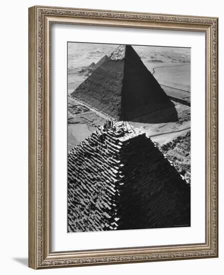 The Adventures Club of Denmark, Toasting Club's 25th Anniversary on Top of the Pyramid-Paul Schutzer-Framed Photographic Print