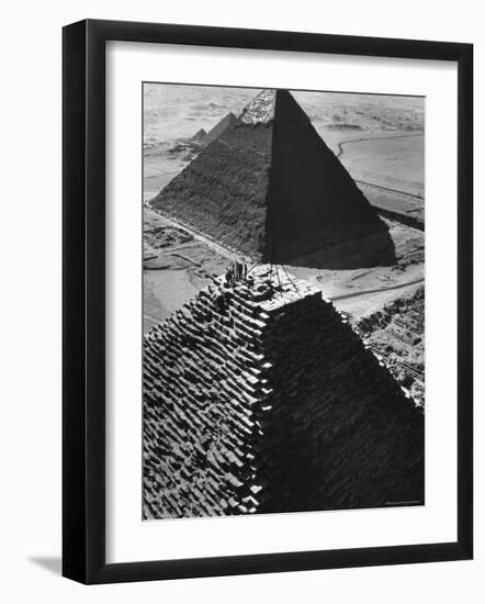 The Adventures Club of Denmark, Toasting Club's 25th Anniversary on Top of the Pyramid-Paul Schutzer-Framed Photographic Print