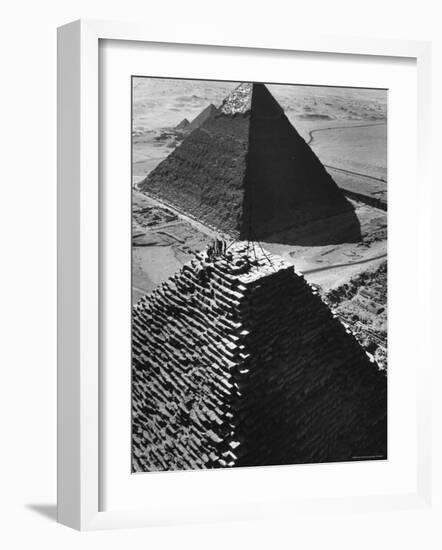 The Adventures Club of Denmark, Toasting Club's 25th Anniversary on Top of the Pyramid-Paul Schutzer-Framed Photographic Print