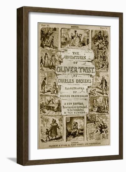 The Adventures of Oliver-George Cruikshank-Framed Giclee Print