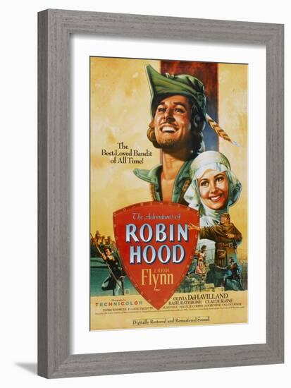 The Adventures of Robin Hood, 1938-null-Framed Premium Giclee Print