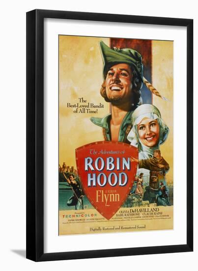 The Adventures of Robin Hood, 1938-null-Framed Premium Giclee Print