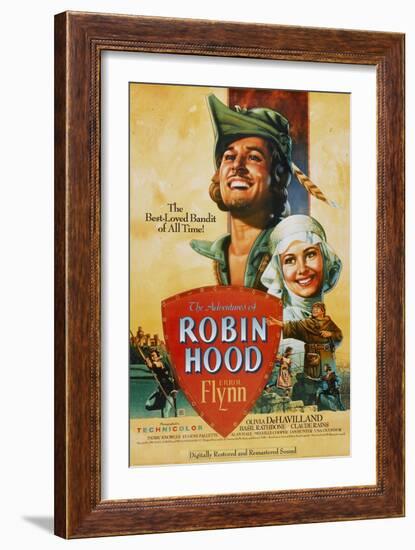 The Adventures of Robin Hood, 1938-null-Framed Art Print