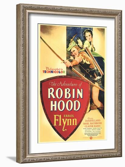 The Adventures of Robin Hood, 1938-null-Framed Art Print