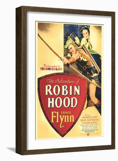 The Adventures of Robin Hood, 1938-null-Framed Art Print