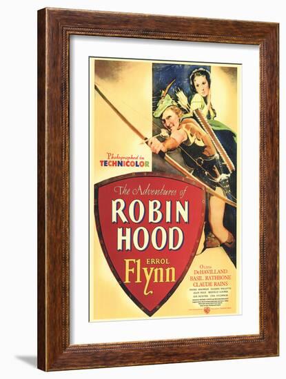 The Adventures of Robin Hood, 1938-null-Framed Art Print