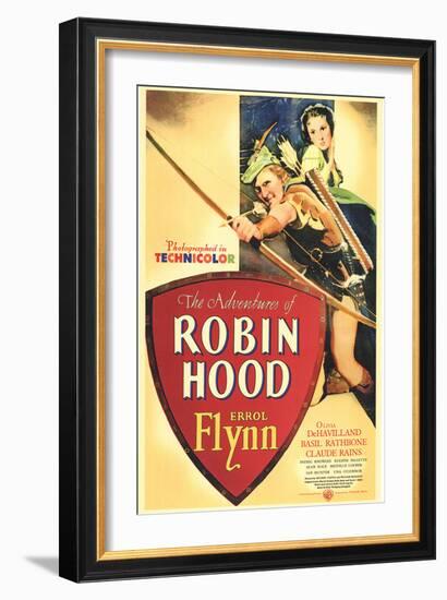 The Adventures of Robin Hood, 1938-null-Framed Art Print