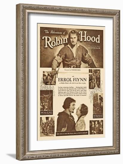 The Adventures of Robin Hood, 1938-null-Framed Premium Giclee Print