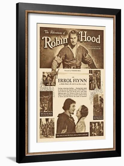 The Adventures of Robin Hood, 1938-null-Framed Premium Giclee Print