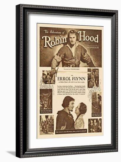 The Adventures of Robin Hood, 1938-null-Framed Premium Giclee Print