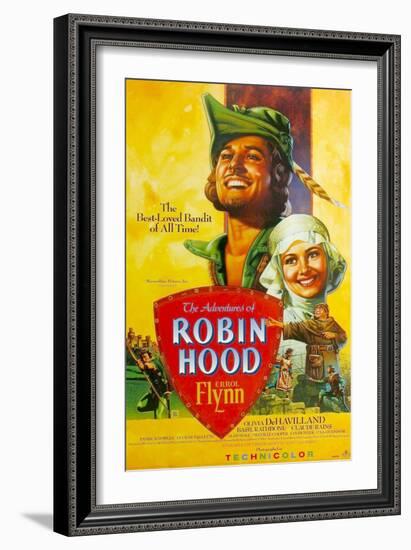 The Adventures of Robin Hood, 1938-null-Framed Premium Giclee Print