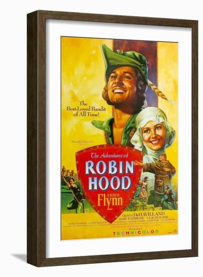 The Adventures of Robin Hood, 1938-null-Framed Art Print