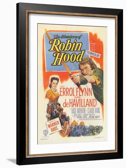 The Adventures of Robin Hood, 1938-null-Framed Art Print