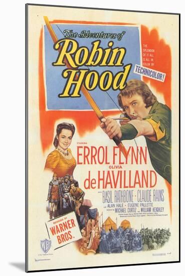 The Adventures of Robin Hood, 1938-null-Mounted Art Print